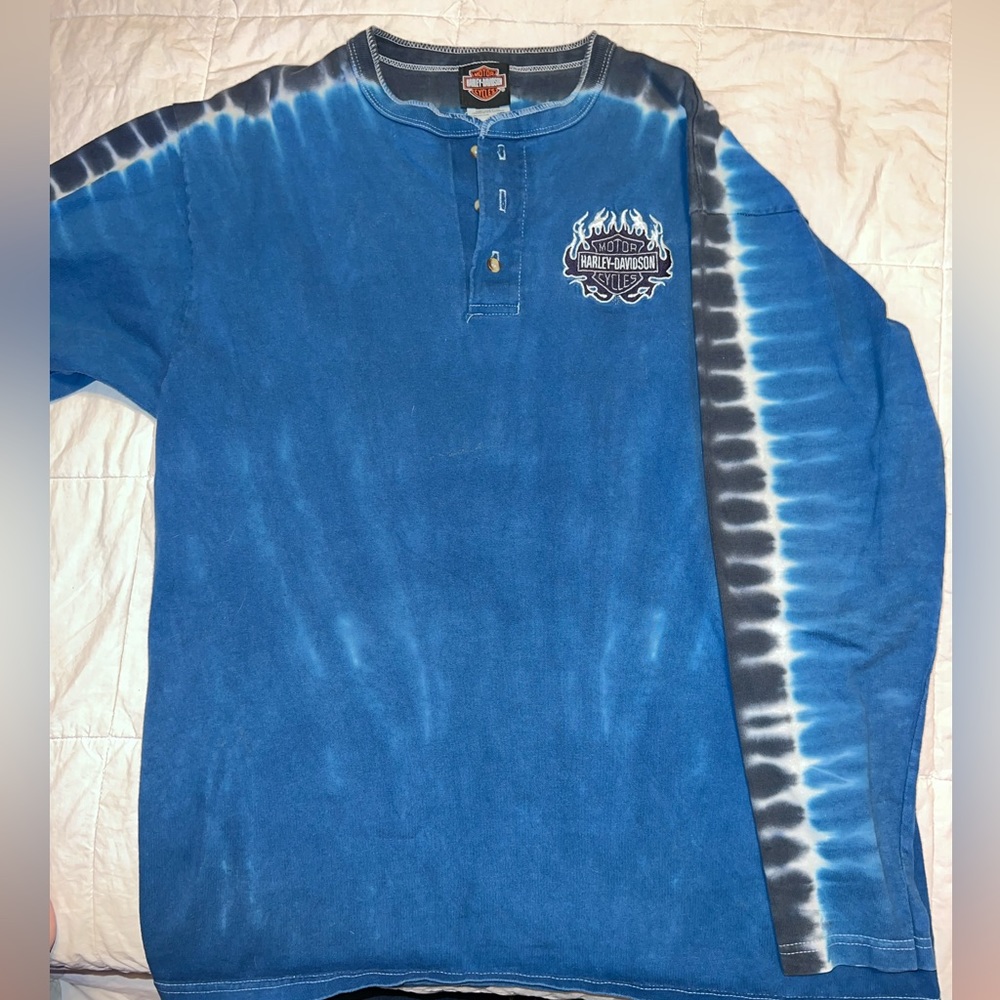 Vintage Harley Davidson Embroidered Long Sleeve